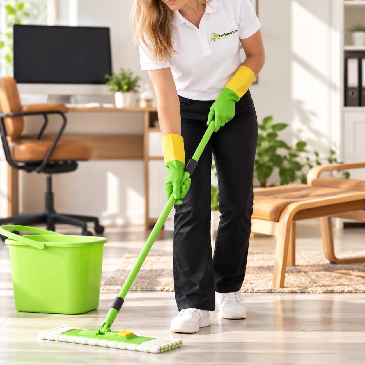 Pro Houston Maid Service Cleaning Scene